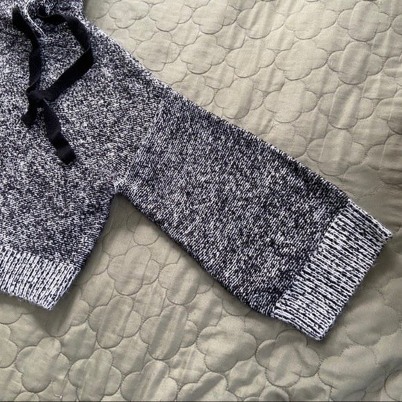 Ruby Moon x Anthropologie Heathered Cropped Knit Hoodie Sweater XS - Picture 8 of 11
